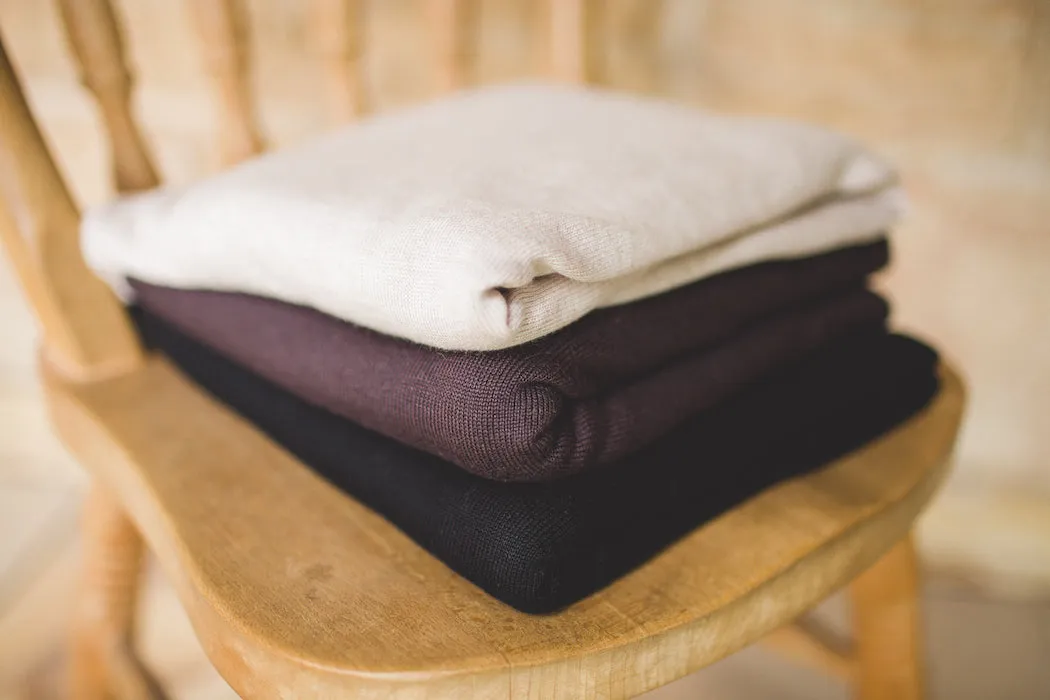 Bamboo Cashmere Wool Travel Wrap - Cacao