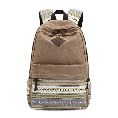 Canvas Women's Vintage Laptop Backpack