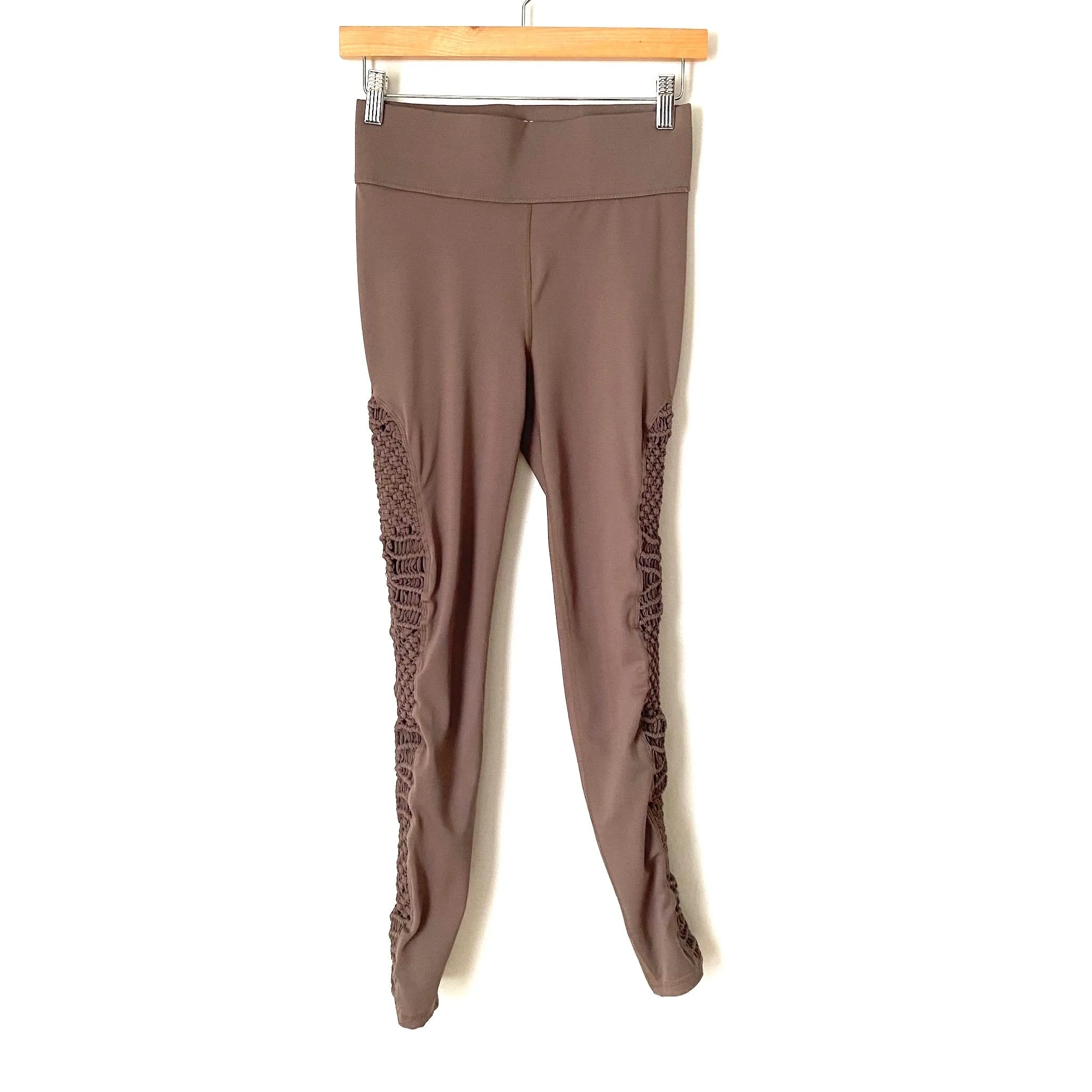 Carbon 38 Brown Macrame Leggings- Size M (we have matching top, Inseam 27”)