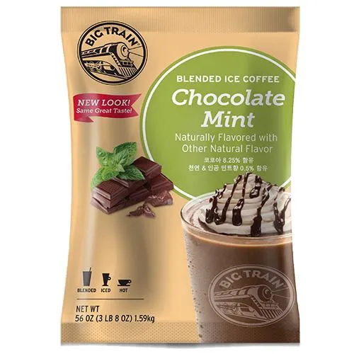 Chocolate Mint Blended Ice Coffee - Big Train Mix - Bag 3.5 pounds