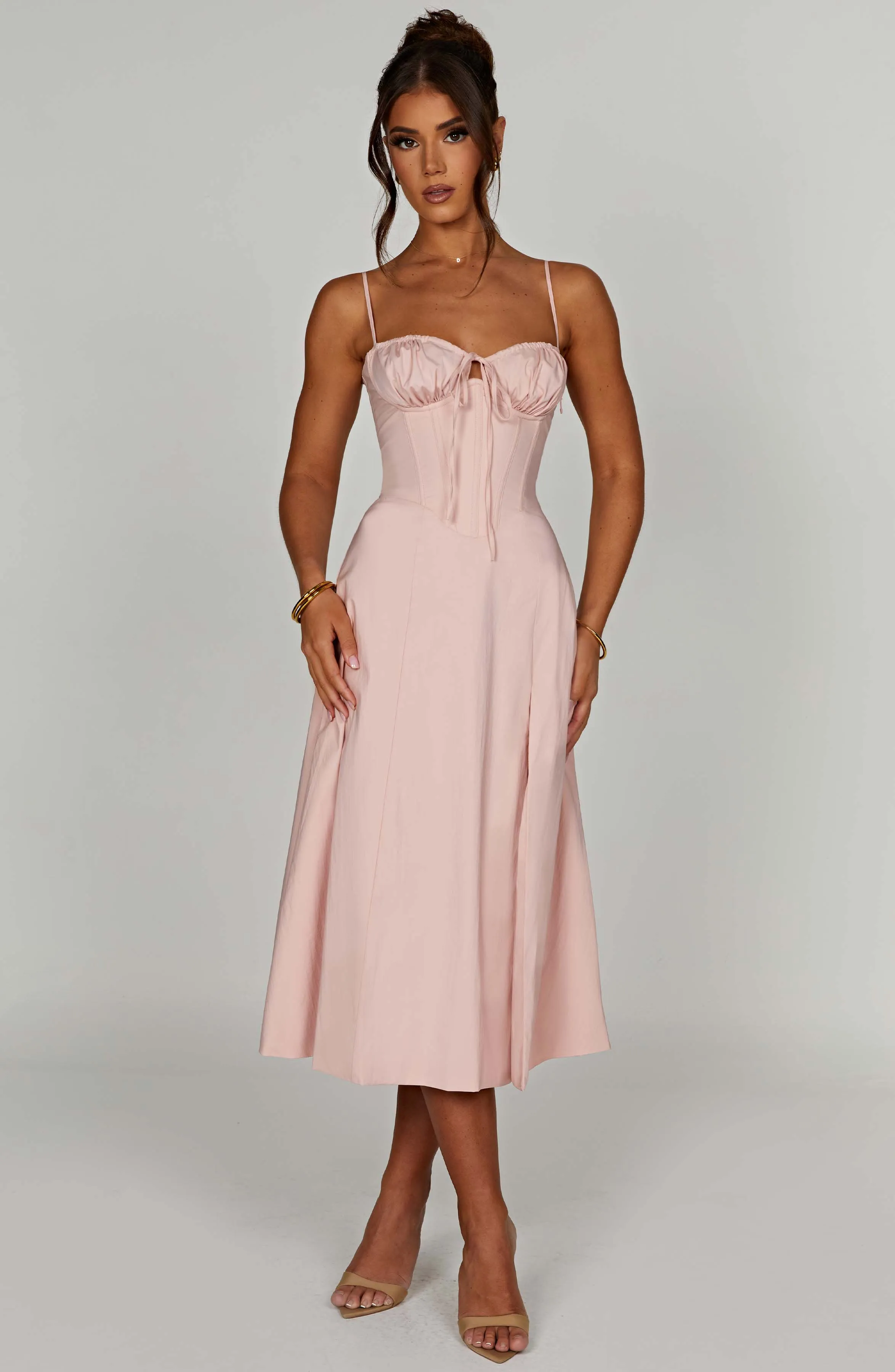 Deanna Midi Dress - Blush