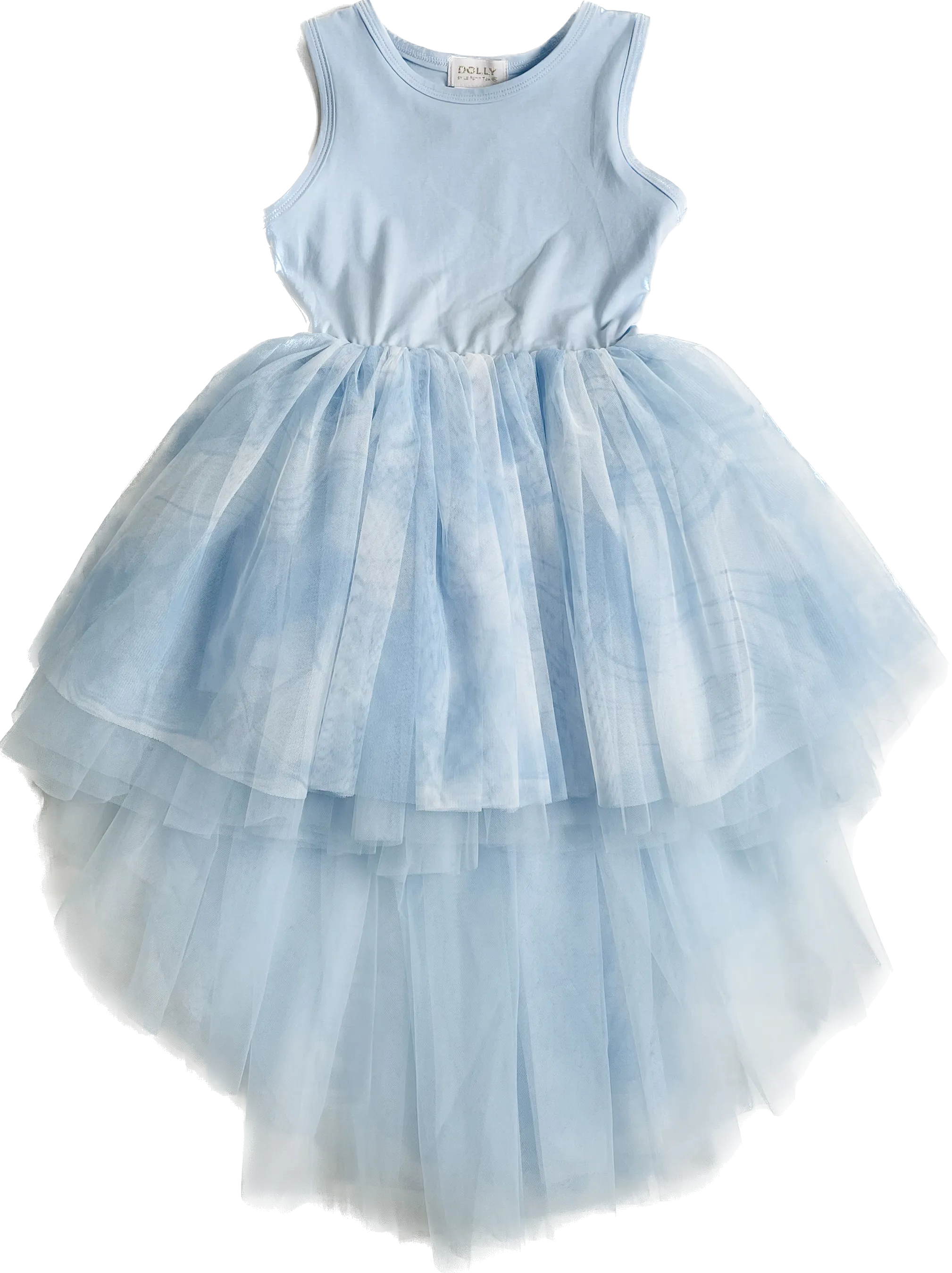 DOLLY® DREAMY SKY HIGH-LOW TUTU DRESS blue clouds ☁️