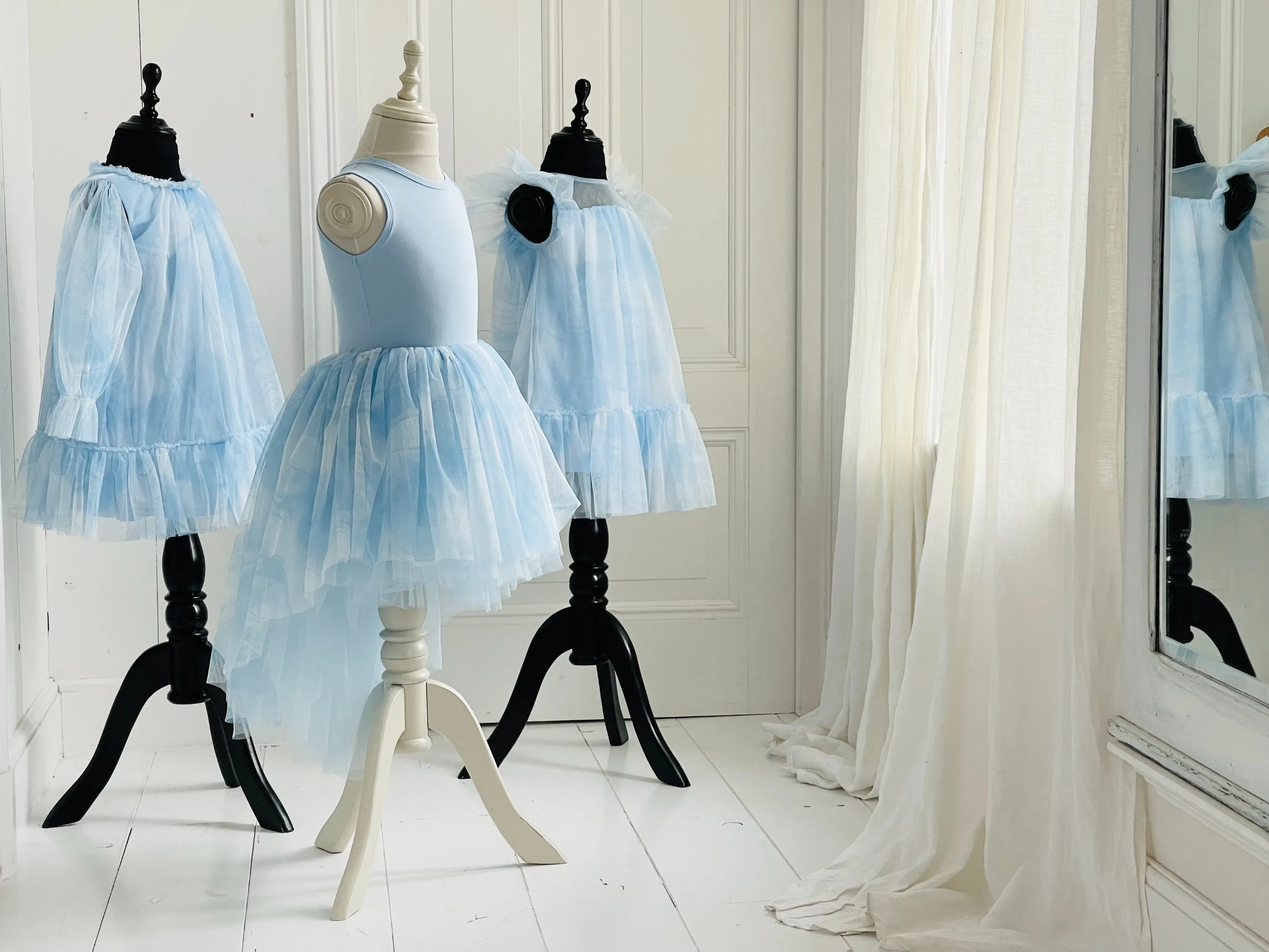 DOLLY® DREAMY SKY HIGH-LOW TUTU DRESS blue clouds ☁️