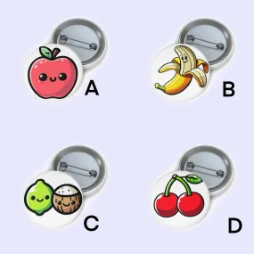 Fruit Pin badge bundle