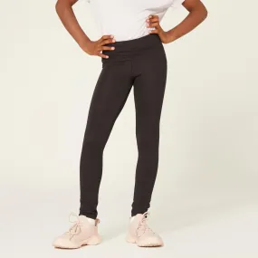 Girls' Breathable Leggings S500 - Black