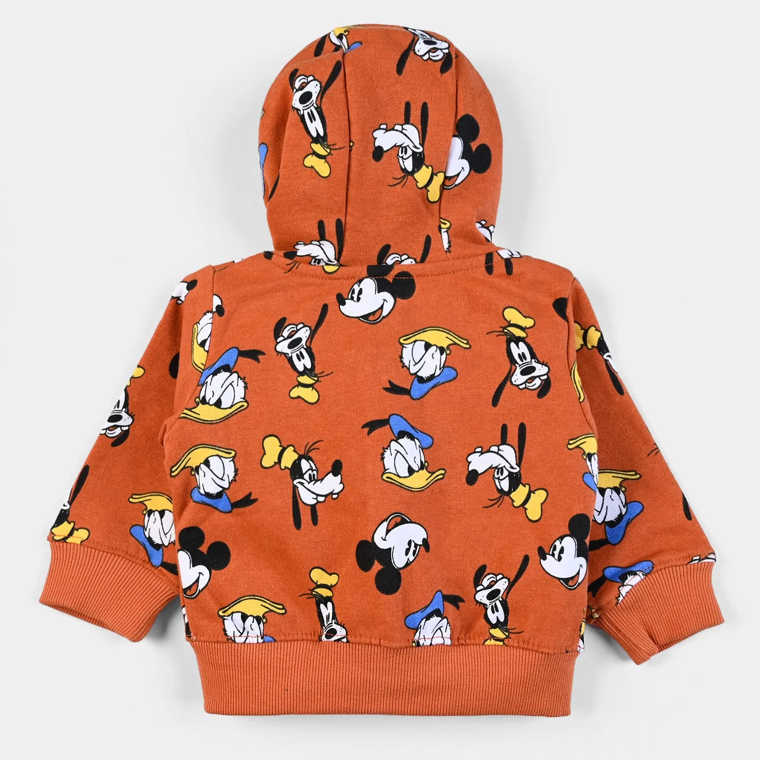 Infant Boys Fleece Knitted Jacket Character-A.Orange