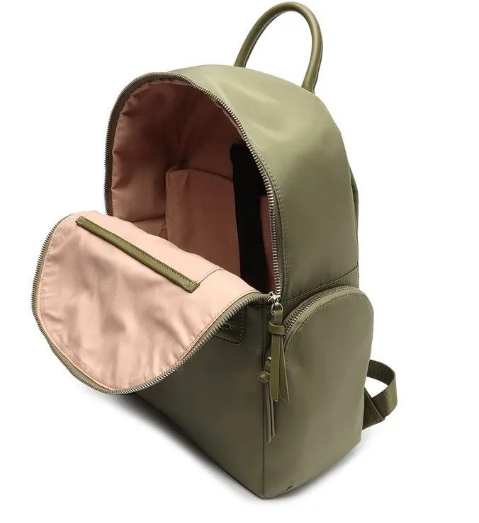 Large Green Nylon Backpack