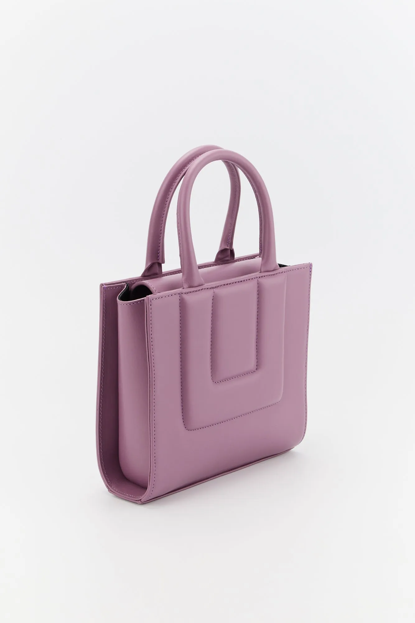 LILAC Leather Structured Mini Tote