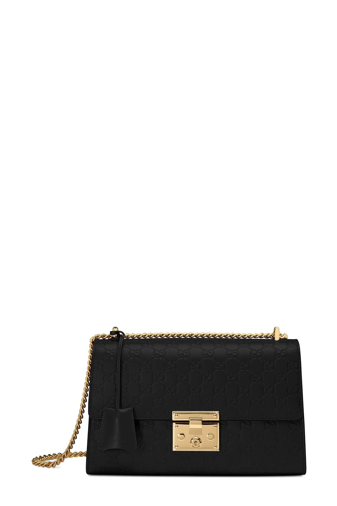 Medium Guccissima Padlock Black