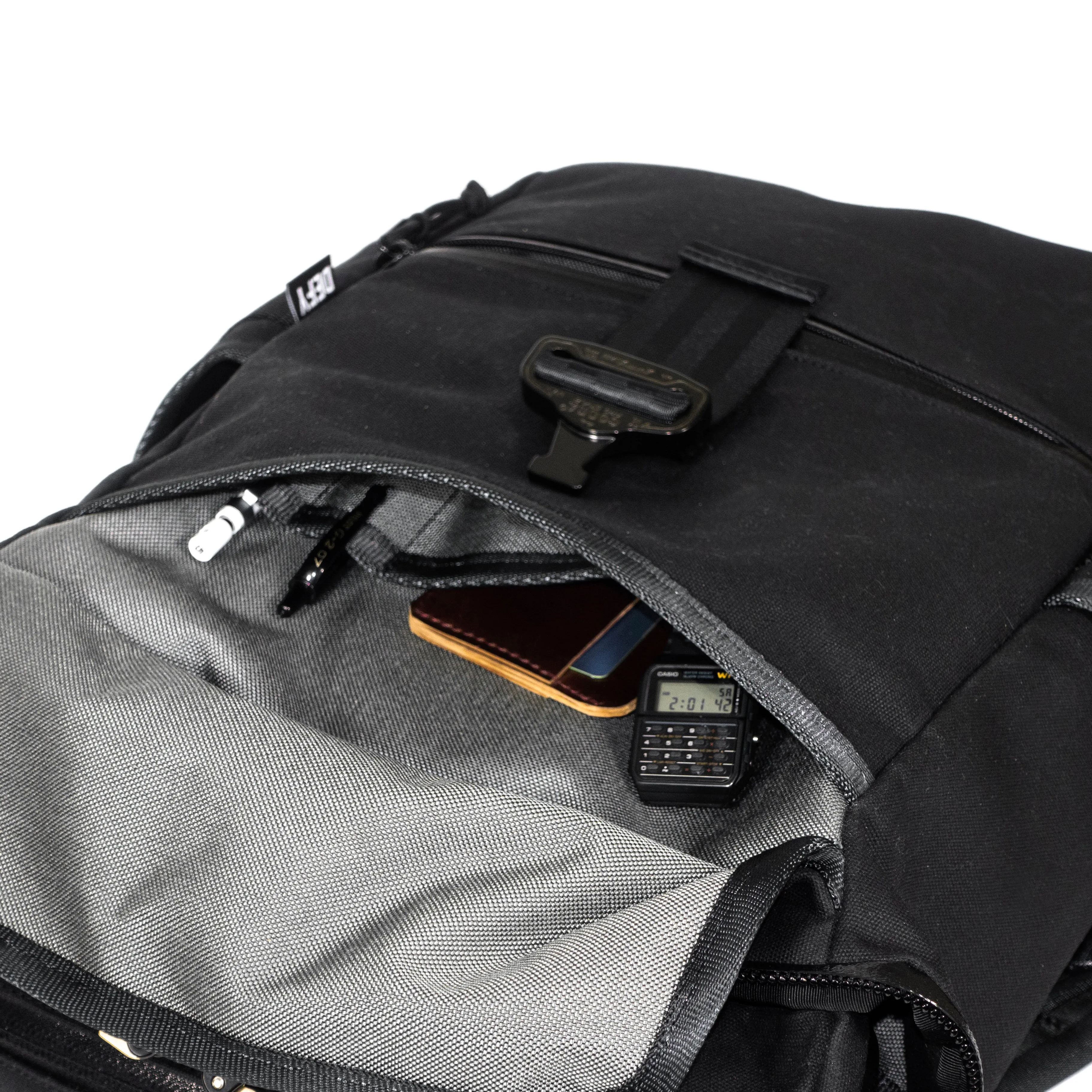 Menace Backpack 2.0 / Black TexWax™ Canvas | Low Stock