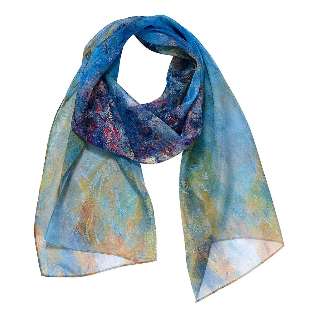 Monet Wisteria Sheer Scarf