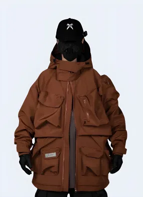 Orange Techwear Jacket