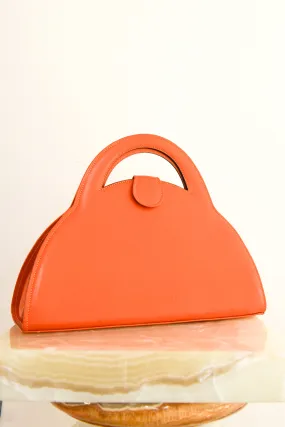 Orange The Babs structured handbag