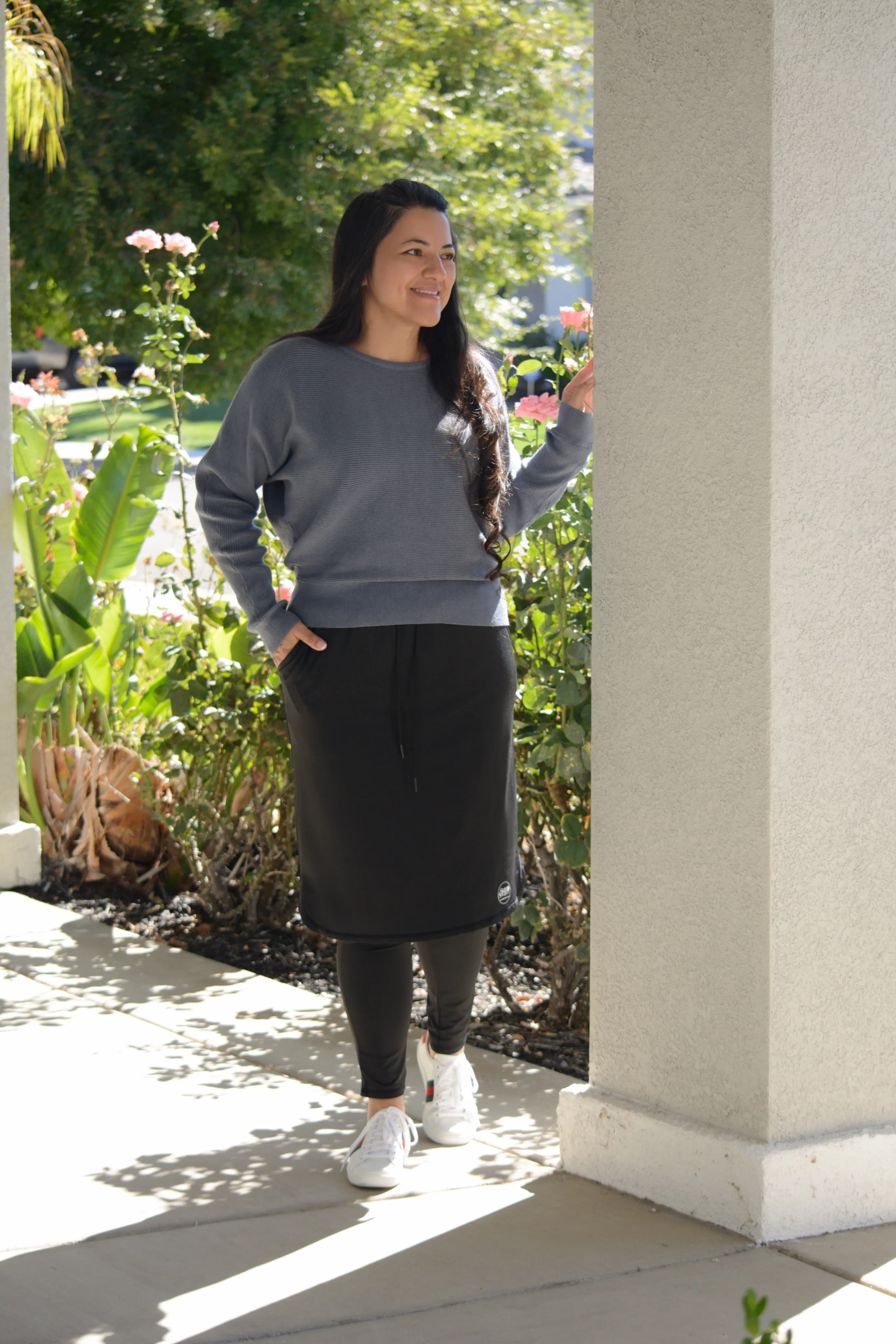 Palermo Black Athletic Skirt (long leggings)