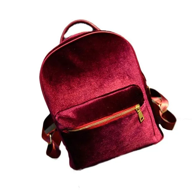 PICK YOUR COLOR: Fancy Velvet Backpack