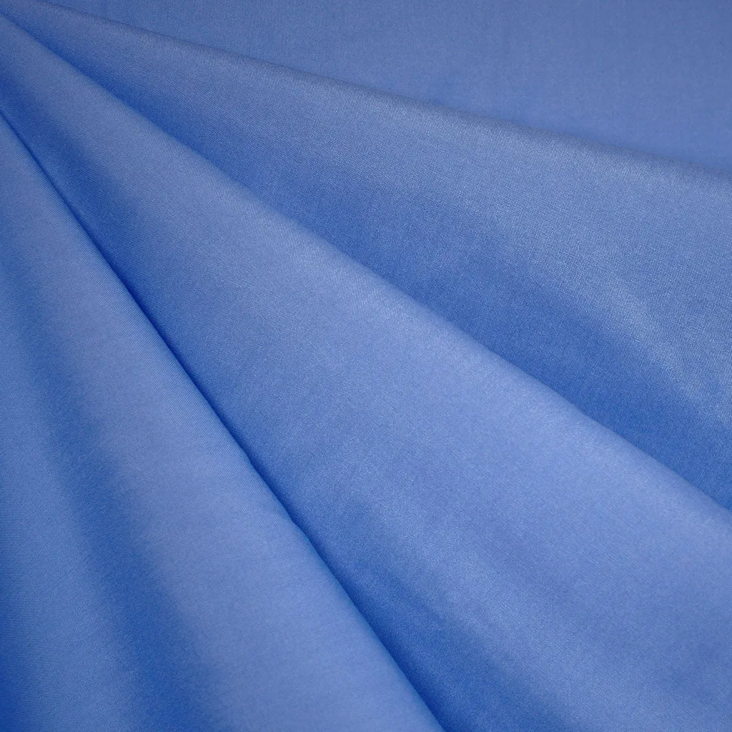 Rayon Poplin Solid Azure Blue