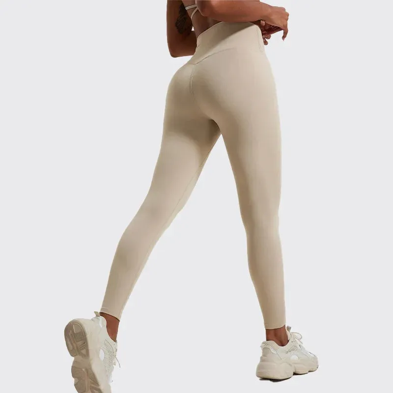 Soft Fabrics High Waist Tights Push Up Breathable Higher Quality Sports Leggings