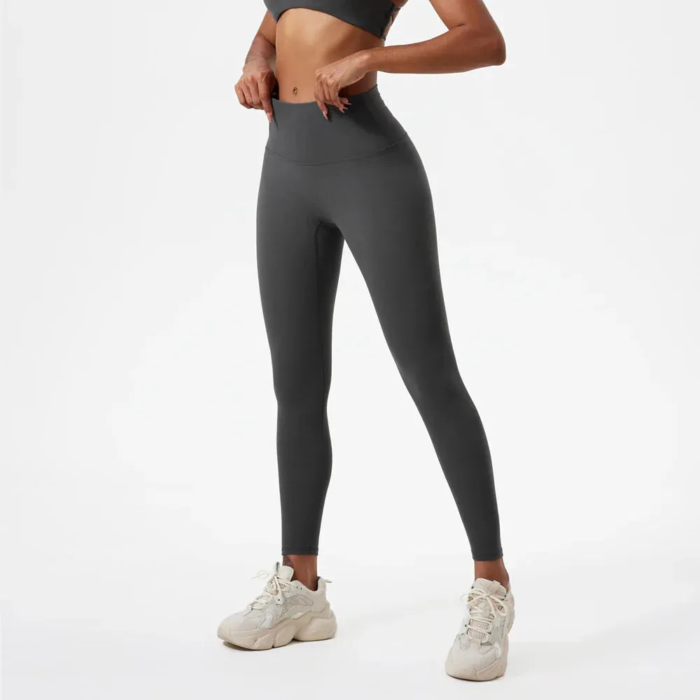 Soft Fabrics High Waist Tights Push Up Breathable Higher Quality Sports Leggings