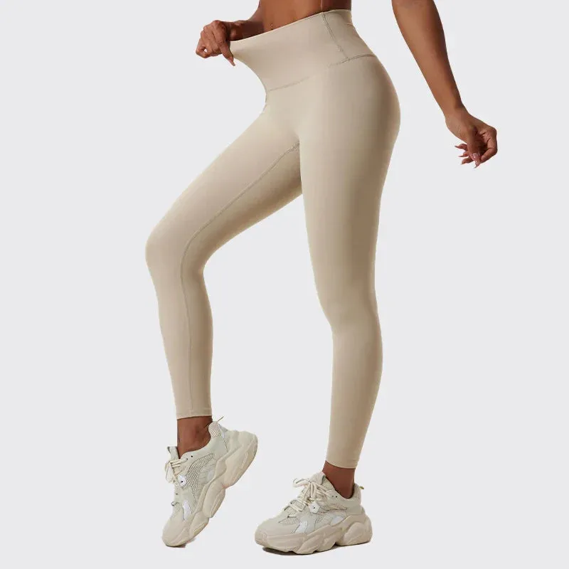 Soft Fabrics High Waist Tights Push Up Breathable Higher Quality Sports Leggings