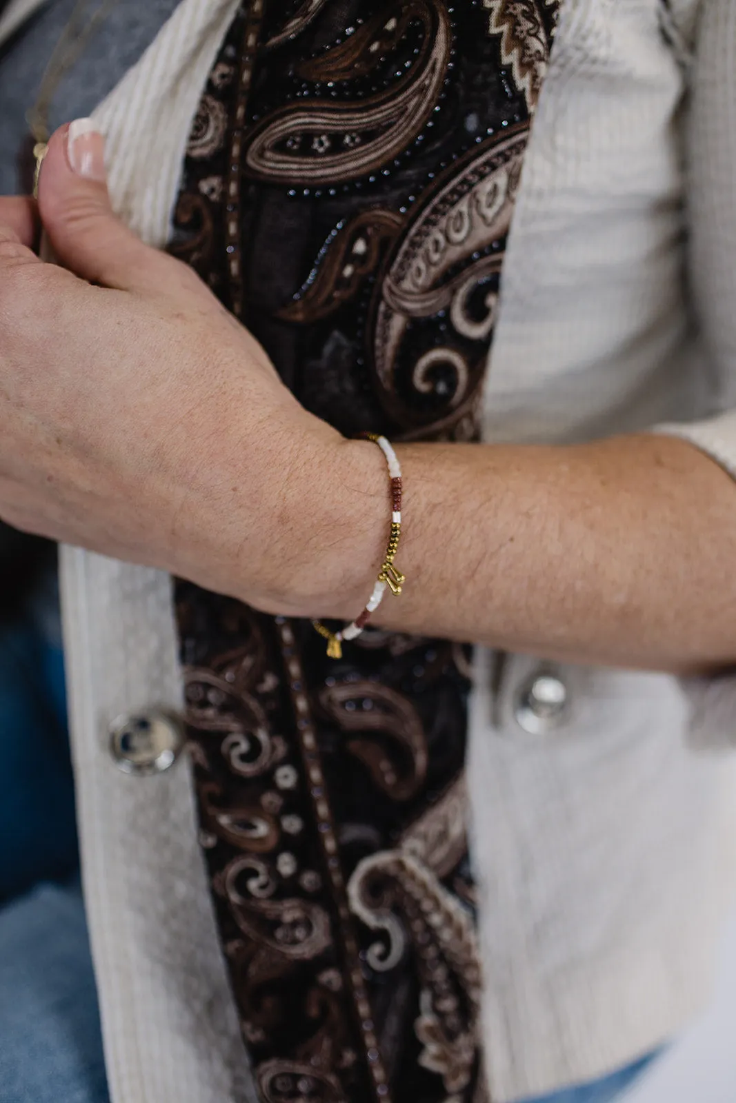 Sparkle Sheer Scarf Brown