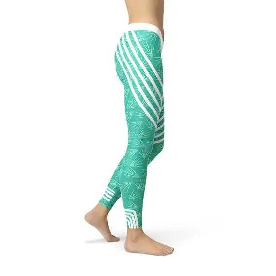 Turquoise Performance Workout Leggings