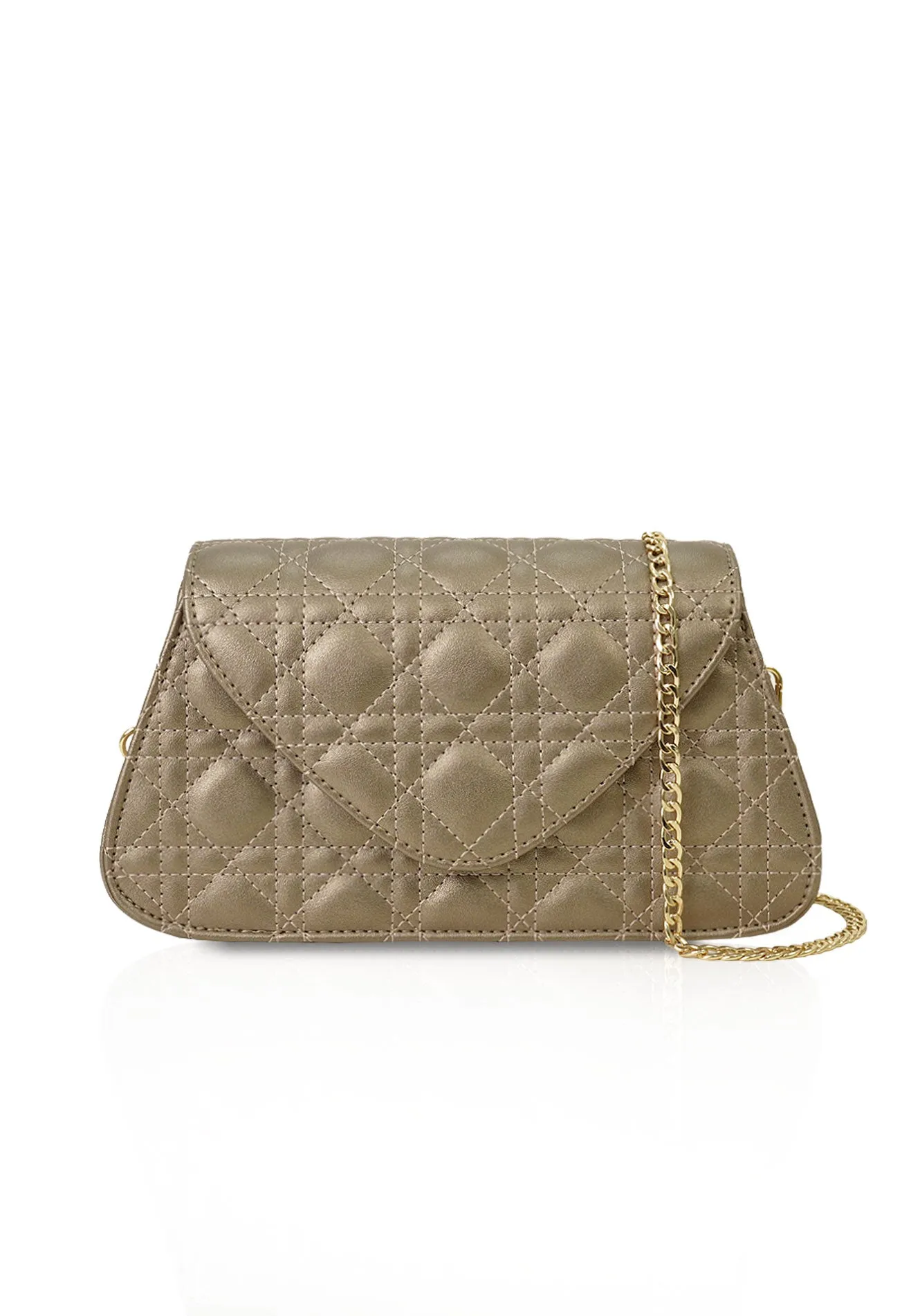 VOIR Structured Stitched Chain Bag