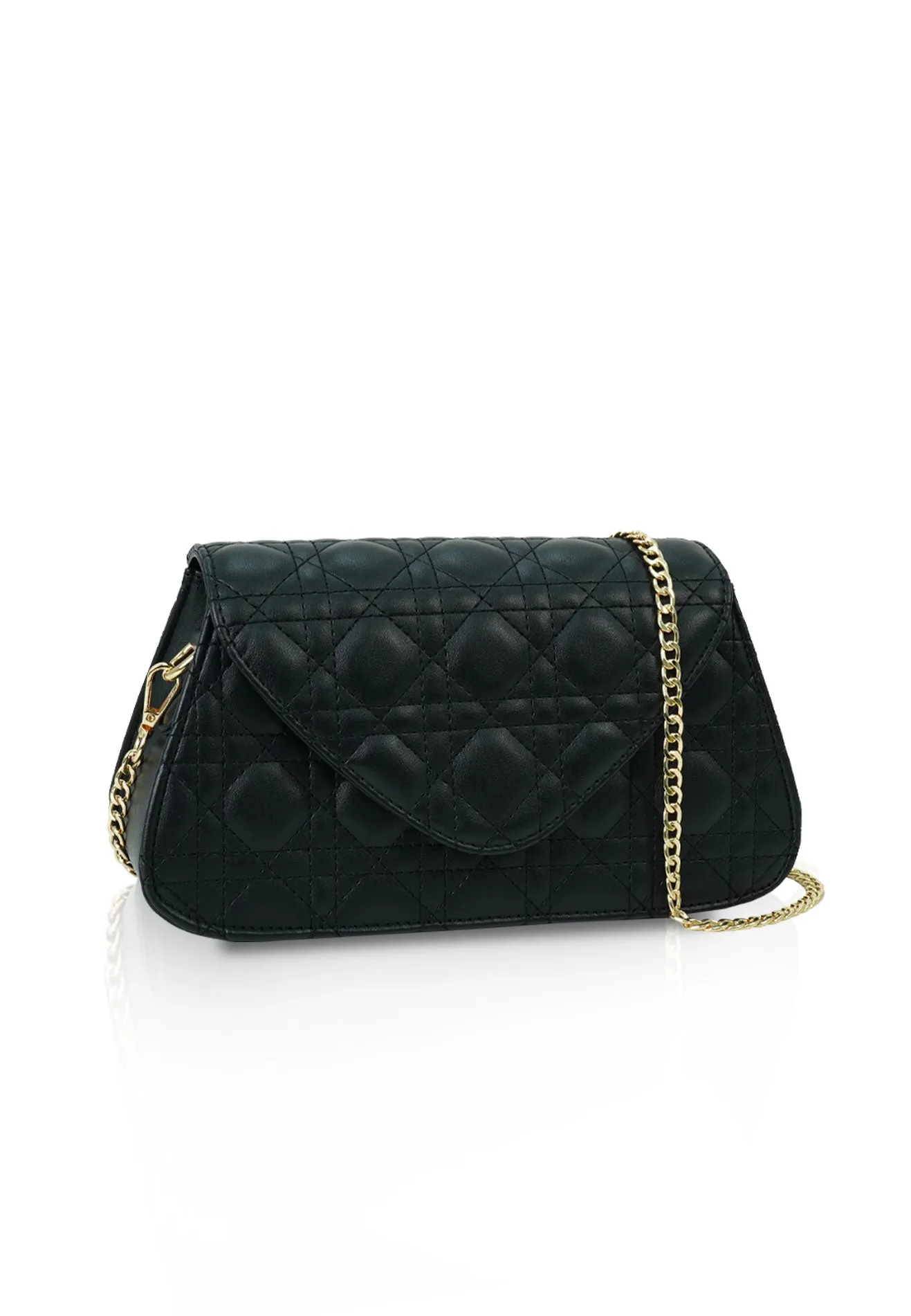 VOIR Structured Stitched Chain Bag