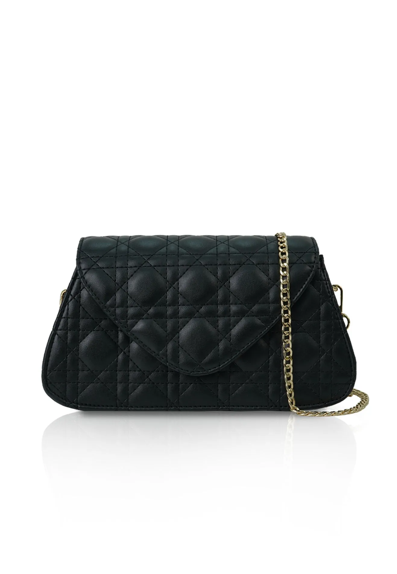 VOIR Structured Stitched Chain Bag