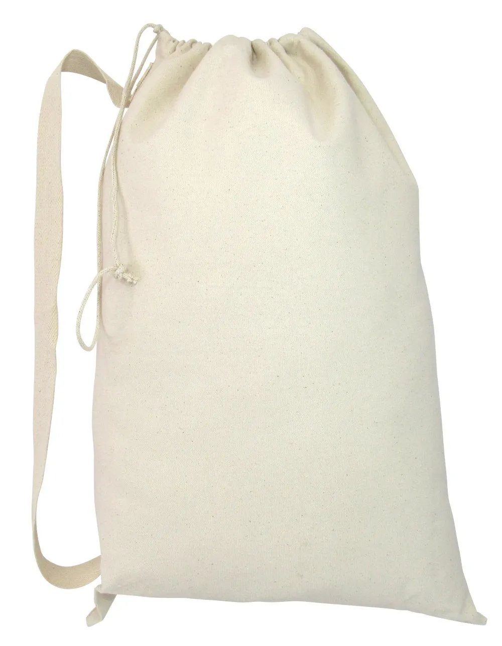 Wholesale Heavy Canvas Laundry Bags W/Shoulder Strap (Small-Med-Large)