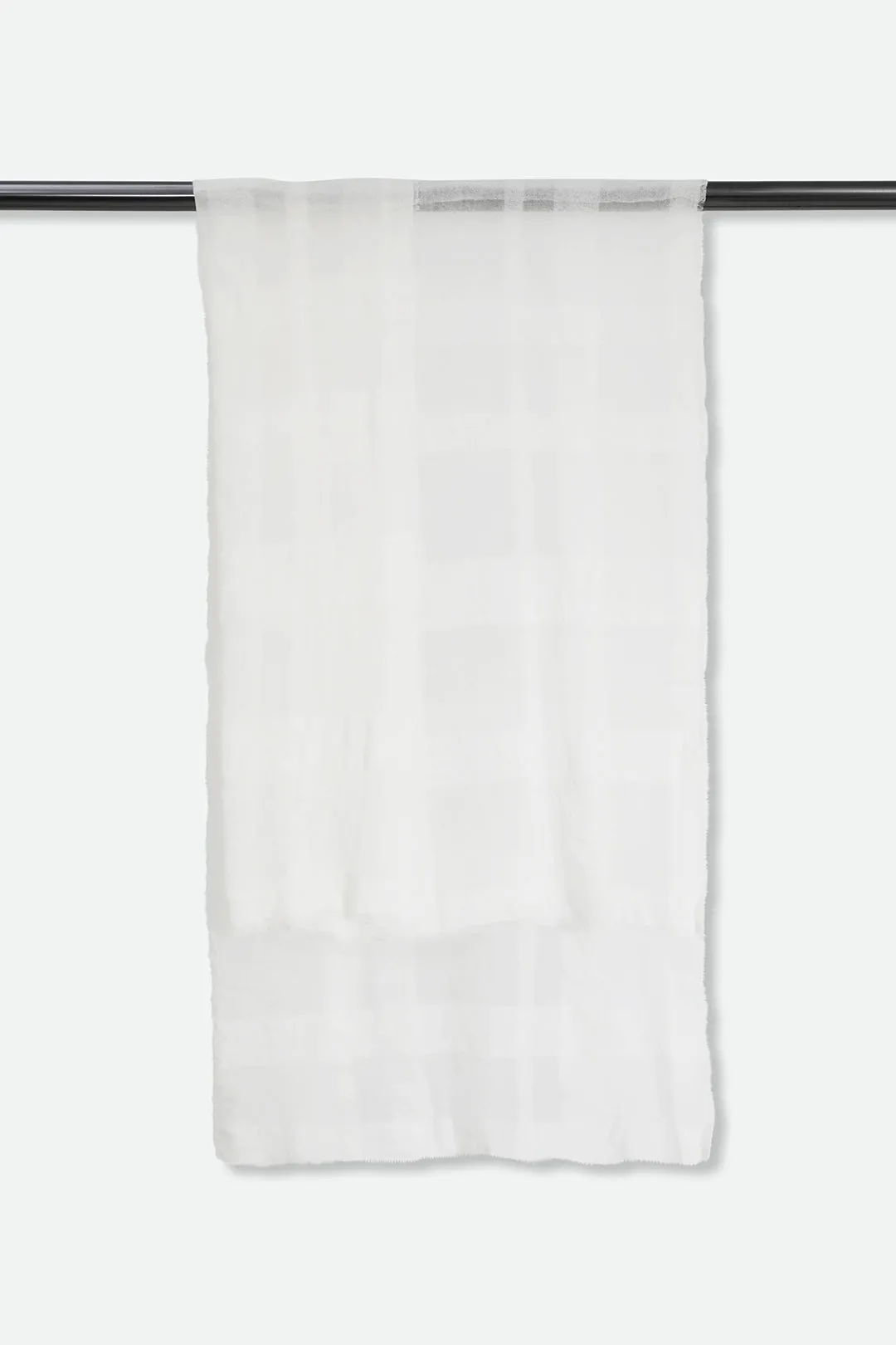 WOVEN WHITE SCARF IN NEPALESE CASHMERE